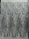 Phoenix Feather Sequin Stretch Mesh Fabric / Sold by the Yard