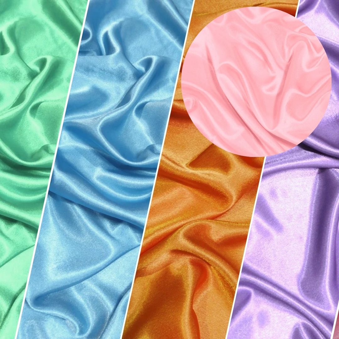 Solid Crepe Back Satin Fabric / White / Sold By The Yard