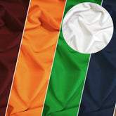Solid Reversible Formal Poly Cotton Twill Fabric / Sold By The Yard
