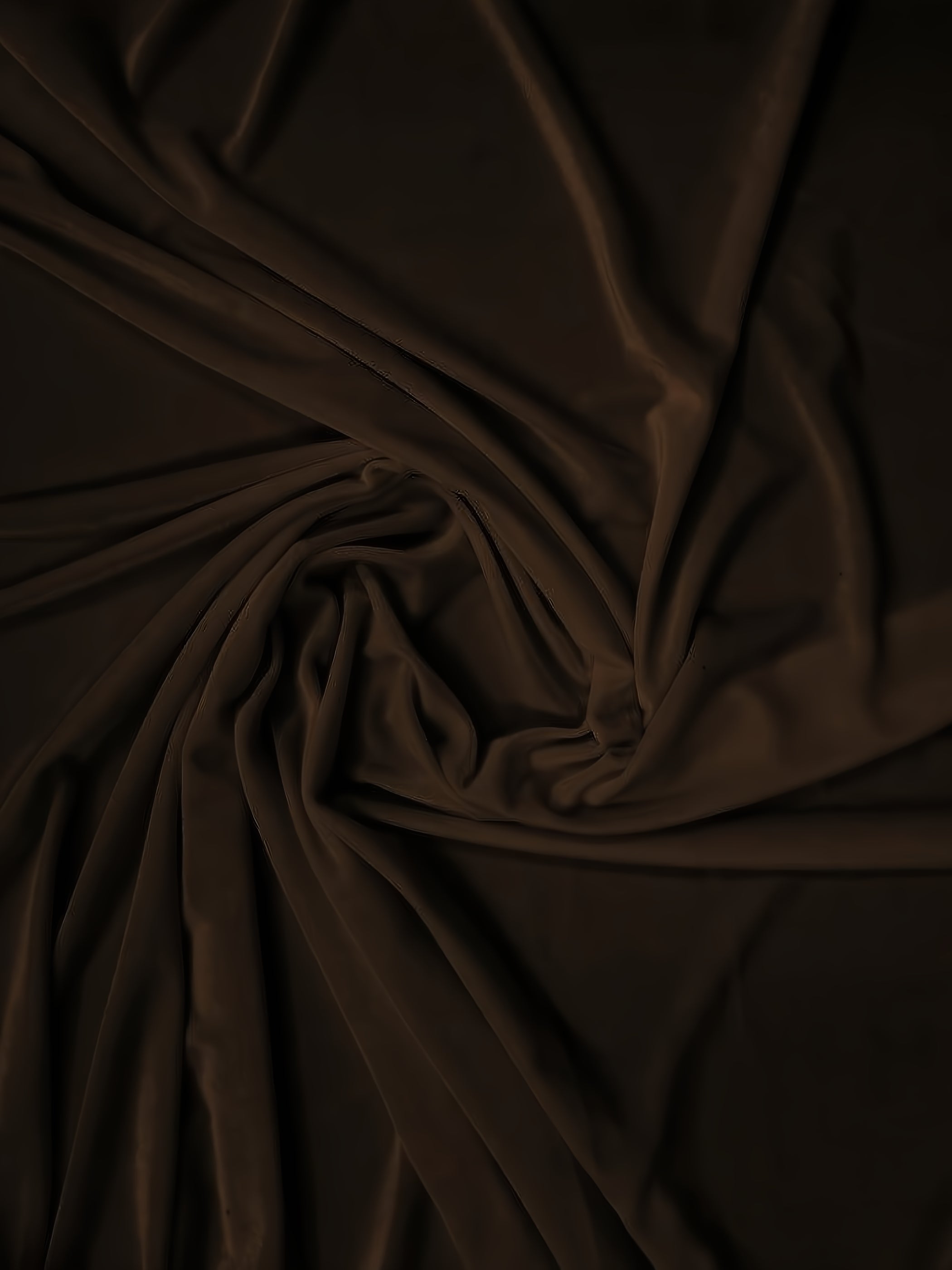 Stretch Velvet Velour Spandex 360 Grams Costume Fabric / Chocolate / Sold By The Yard