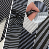 Striped Stretch Twill Fabric