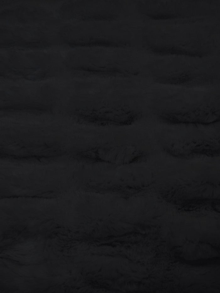 French Stretch Minky Fabric - BLACK