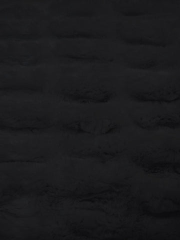 French Stretch Minky Fabric - BLACK