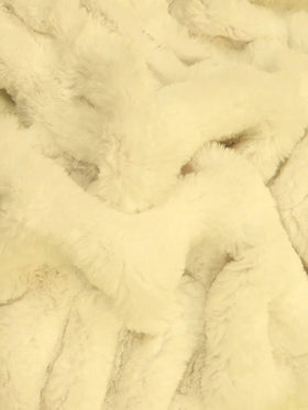 French Stretch Minky Fabric - Ivory - 0