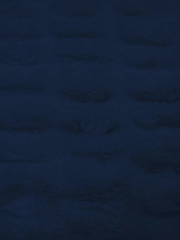 French Stretch Minky Fabric - NAVY BLUE
