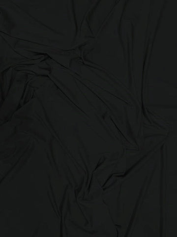 Solid Stretch Spandex Costume Nylon Fabric / Black / Sold By The Yard