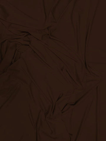 Solid Stretch Spandex Costume Nylon Fabric / Brown / Sold By The Yard
