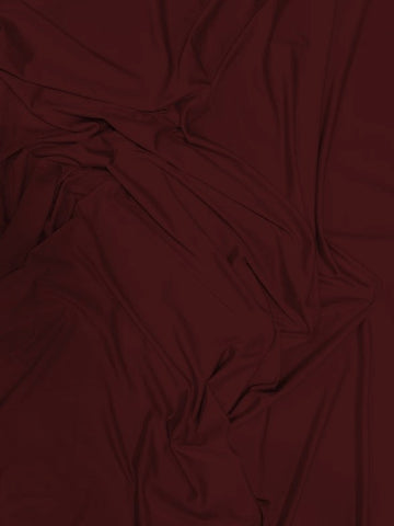 Solid Stretch Spandex Costume Nylon Fabric / Burgundy / Sold By The Yard
