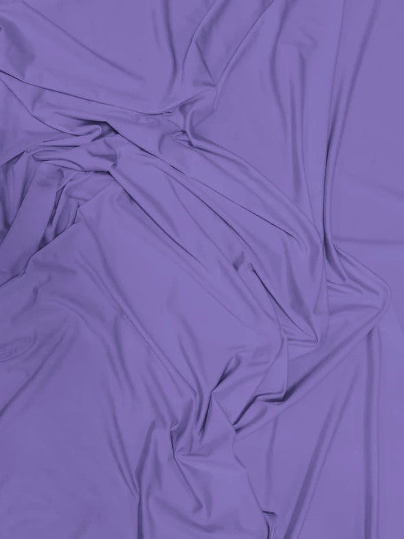 Solid Stretch Spandex Costume Nylon Fabric / Dark Lilac / Sold By The Yard