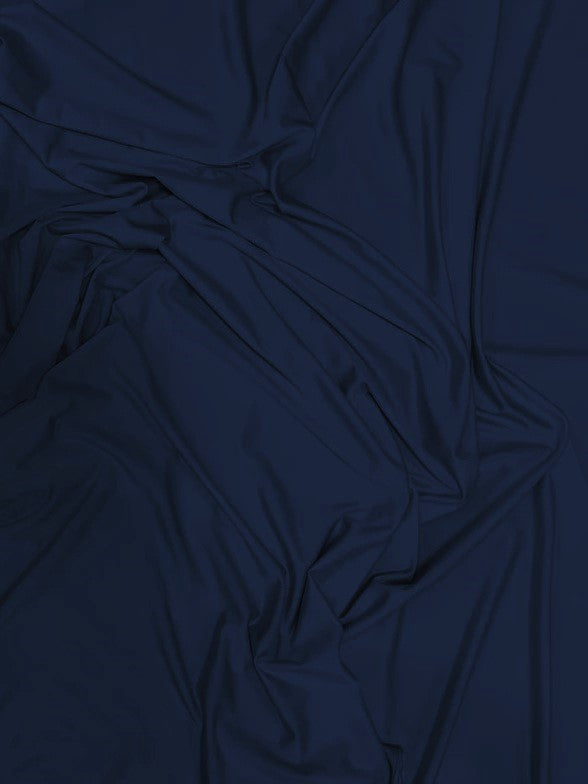 Solid Stretch Spandex Costume Nylon Fabric / Navy Blue / Sold By The Yard