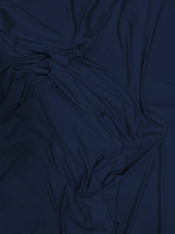 Solid Stretch Spandex Costume Nylon Fabric / Navy Blue / Sold By The Yard