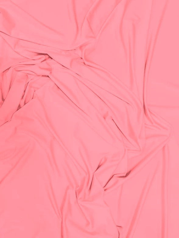 Solid Stretch Spandex Costume Nylon Fabric / Pink / Sold By The Yard