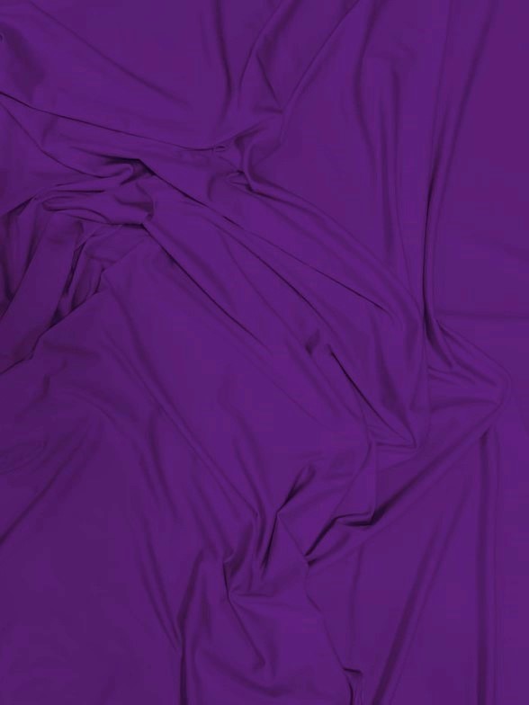 Solid Stretch Spandex Costume Nylon Fabric / Purple / Sold By The Yard