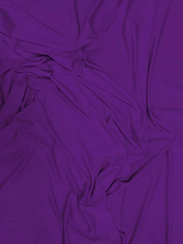 Solid Stretch Spandex Costume Nylon Fabric / Purple / Sold By The Yard