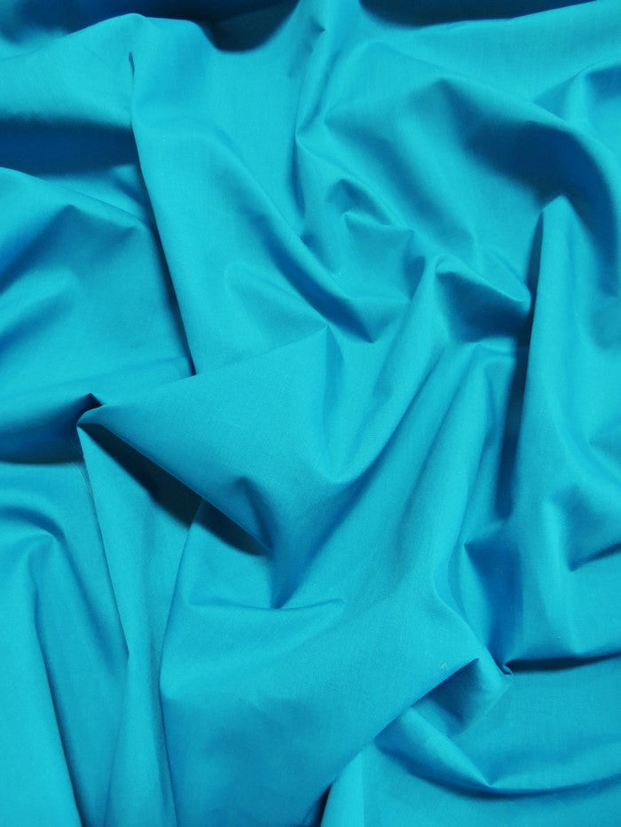 Poly Cotton Solid Fabric 58"/60" Width / Turquoise / Sold By The Yard