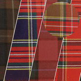 Tartan Plaid Japan Yoshiwa Twill Cotton Fabric / Sold By The Yard