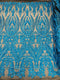 BIG DAMASK SEQUIN ON STRETCH MESH FABRIC (By The Yard)