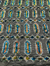 Jewel Iridescent Sequin Stretch Mesh Fabric / Sold by the Yard