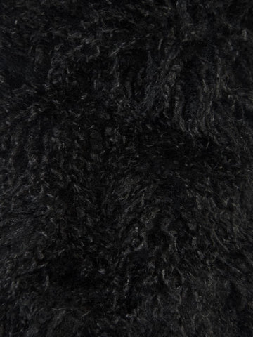 Buy black Ultra Curly Mongolian Minky Fabric
