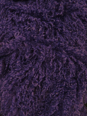 Buy purple Ultra Curly Mongolian Poodle Minky Fabric