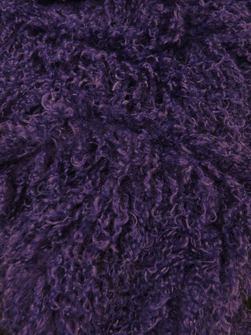 Buy purple Ultra Curly Mongolian Minky Fabric