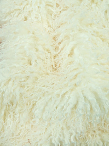 Buy ivory Ultra Curly Mongolian Minky Fabric