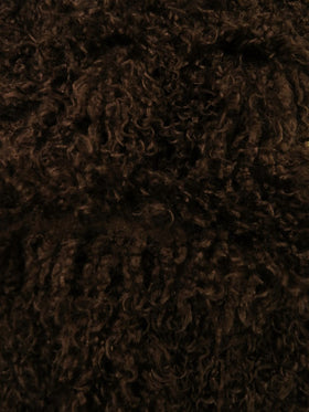 Buy light-brown Ultra Curly Mongolian Poodle Minky Fabric