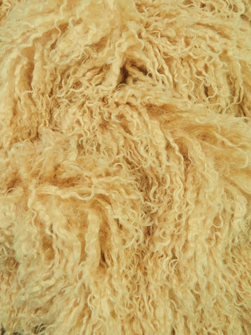 Buy blonde Ultra Curly Mongolian Minky Fabric