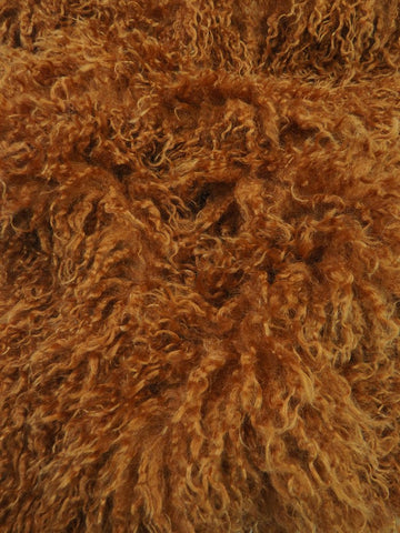 Buy amber Ultra Curly Mongolian Minky Fabric