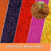 Ultra Curly Mongolian Poodle Minky Fabric