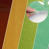 Vinyl Sparkle Glitter Fabric / Sold By The Yard