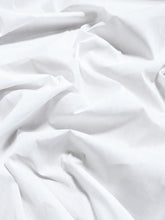 Poly Cotton Solid Fabric 58"/60" Width / White / Sold By The Yard