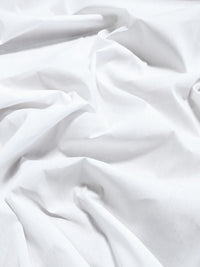 Poly Cotton Solid Fabric 58"/60" Width / White / Sold By The Yard