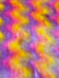 Wave Rainbow Long Pile Faux Fur Fabric / Sold By The Yard