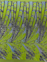 Feather Wing Iridescent Sequin Stretch Mesh Fabric / Sold by the Yard