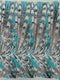 Feather Wing Iridescent Sequin Stretch Mesh Fabric / Sold by the Yard