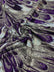 Feather Wing Iridescent Sequin Stretch Mesh Fabric / Sold by the Yard