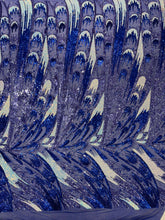 Feather Wing Iridescent Sequin Stretch Mesh Fabric / Sold by the Yard