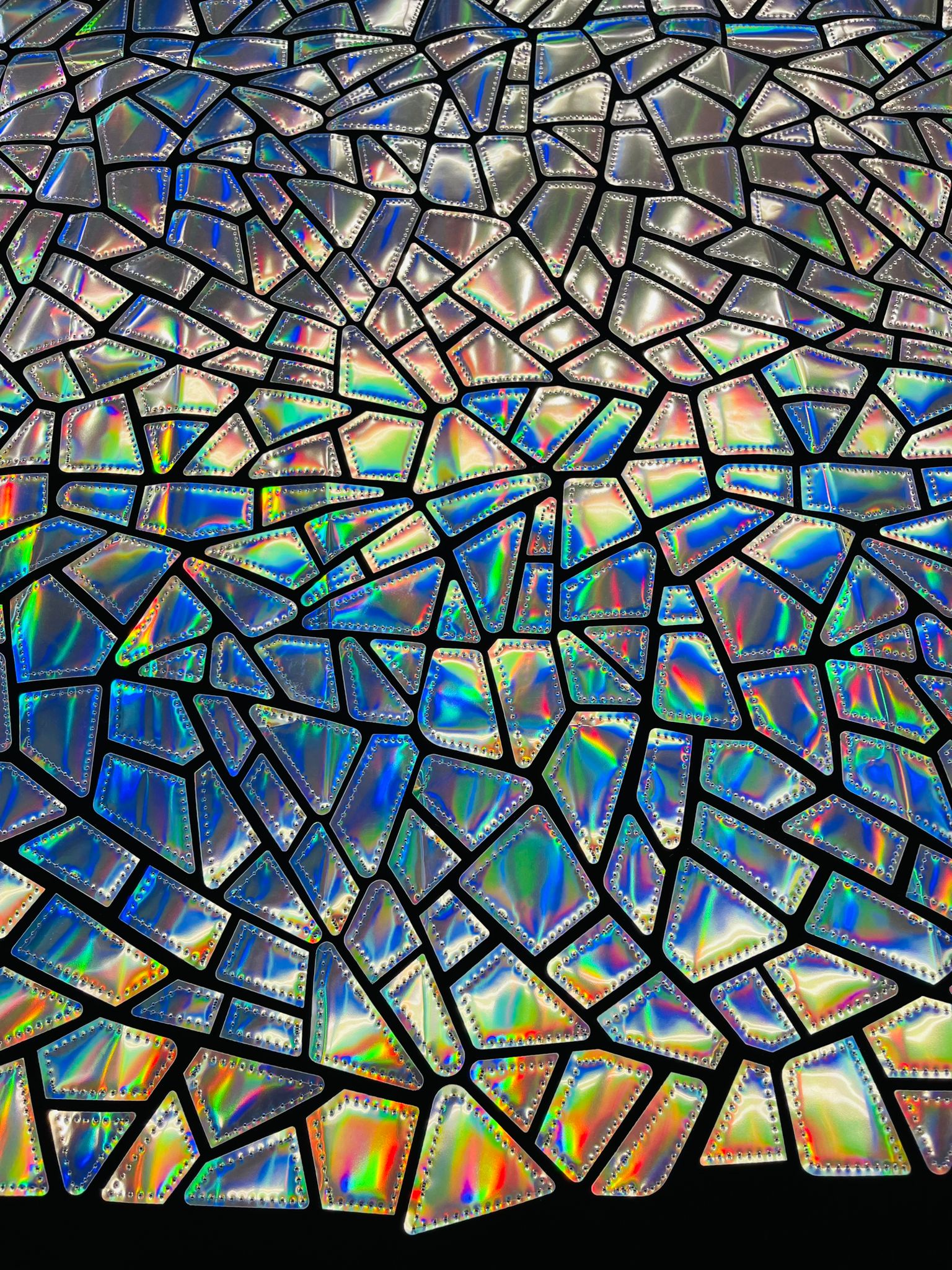 Broken Glass Sequin Velvet Fabric /Sold By The Yard