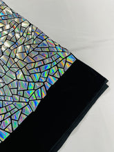 Broken Glass Sequin Velvet Fabric /Sold By The Yard