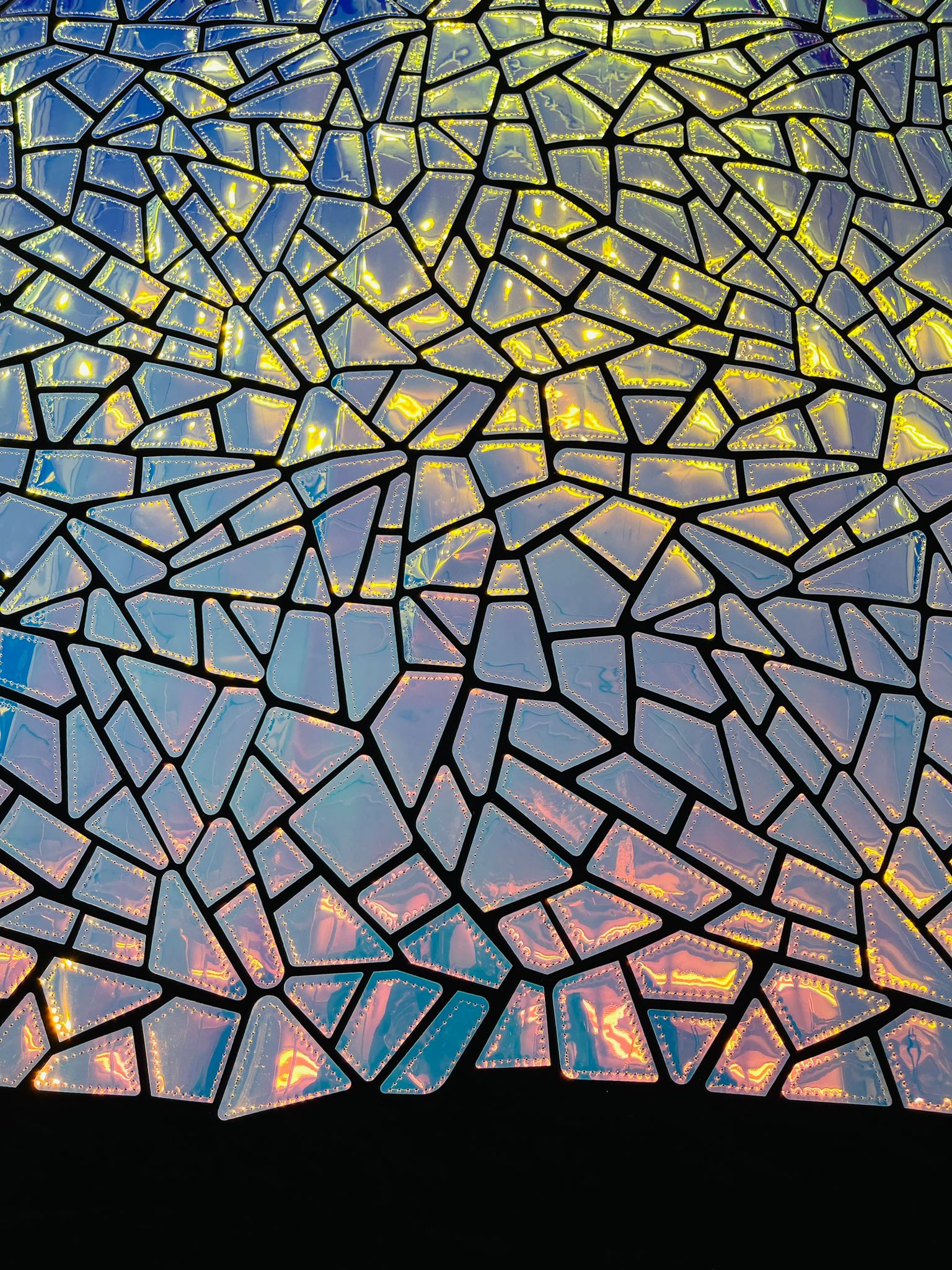 Broken Glass Sequin Velvet Fabric /Sold By The Yard