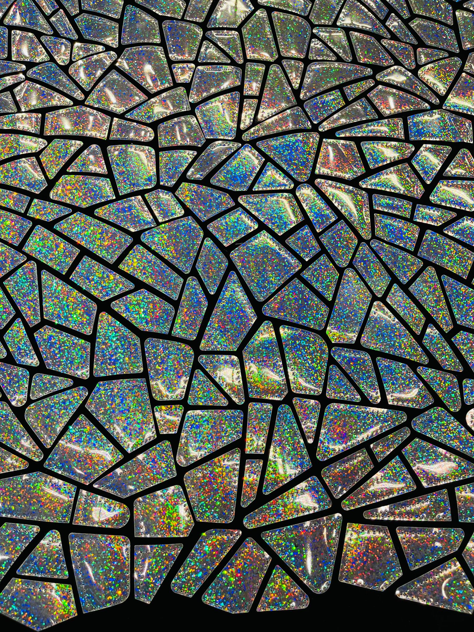 Broken Glass Sequin Velvet Fabric /Sold By The Yard