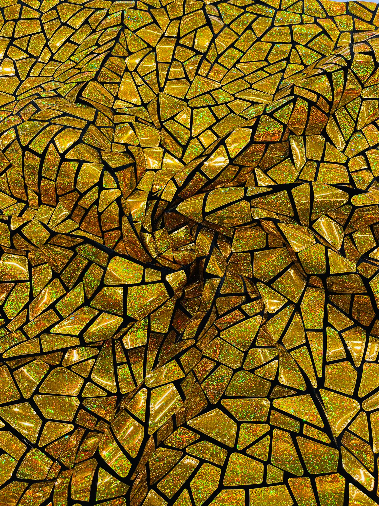 Broken Glass Sequin Velvet Fabric /Sold By The Yard