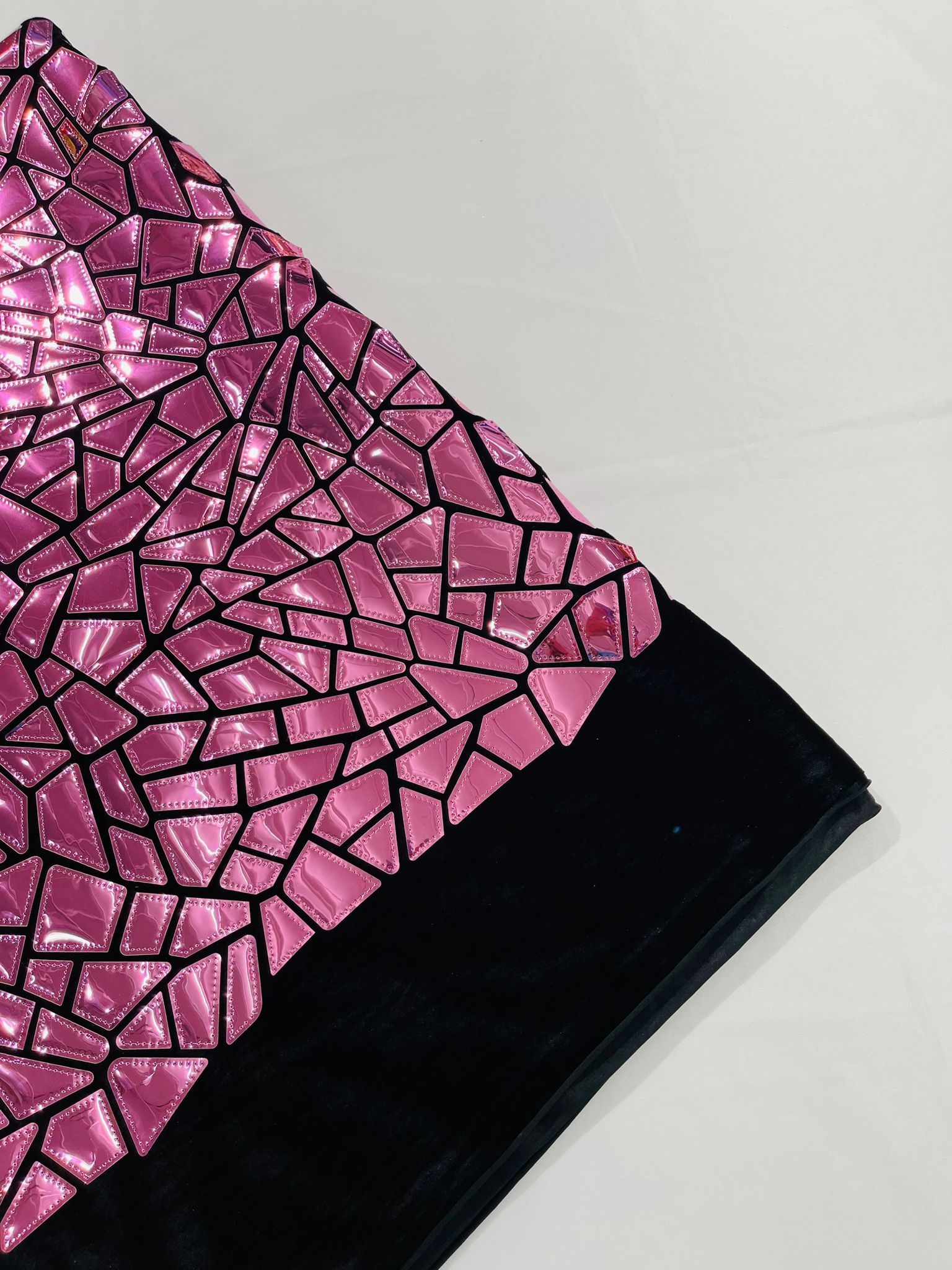 Broken Glass Sequin Velvet Fabric /Sold By The Yard
