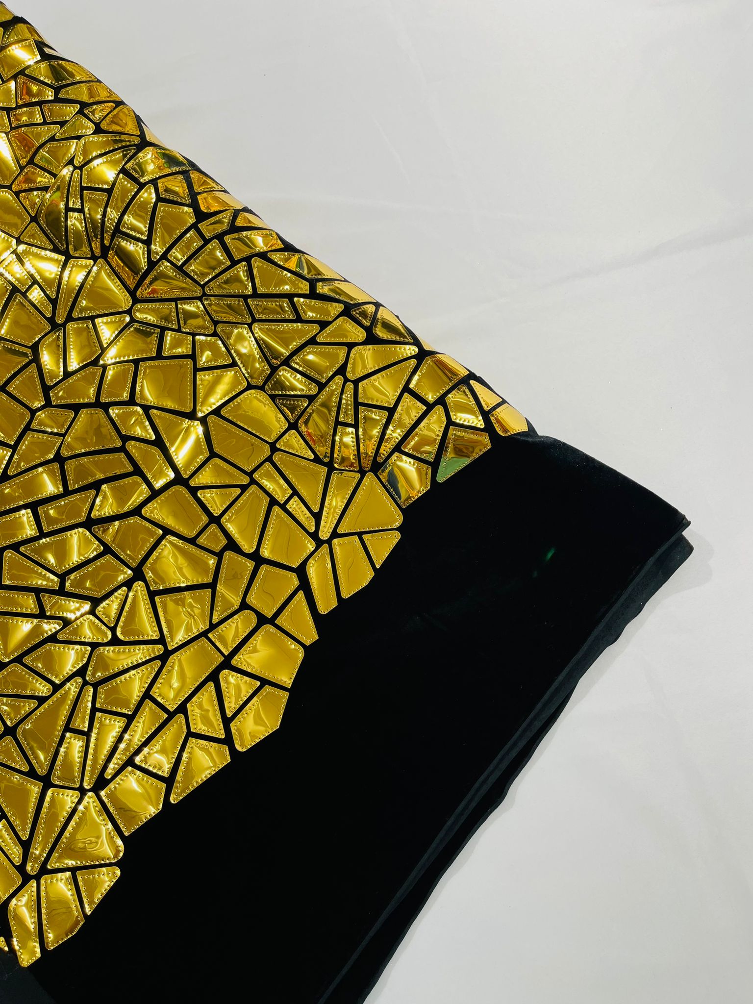 Broken Glass Sequin Velvet Fabric /Sold By The Yard