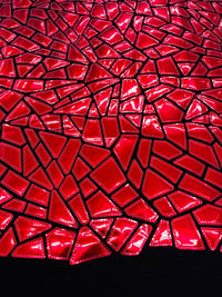 Broken Glass Sequin Velvet Fabric /Sold By The Yard