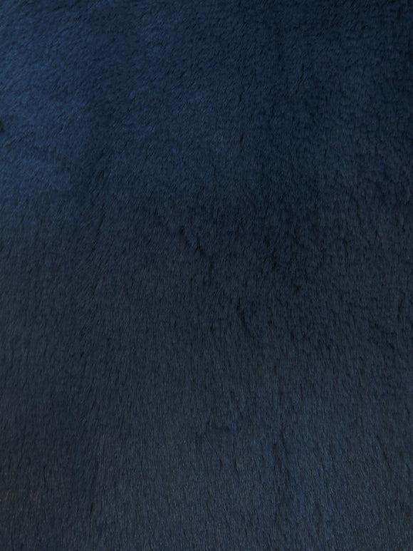 30 Yard Roll of Arctic Rabbit Minky / Navy
