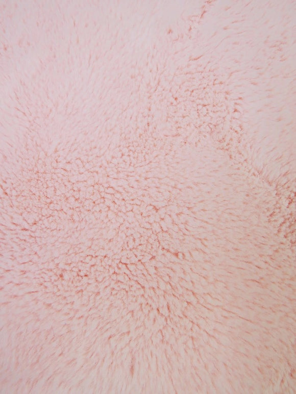30 Yard Roll of Arctic Rabbit Minky / Light Pink