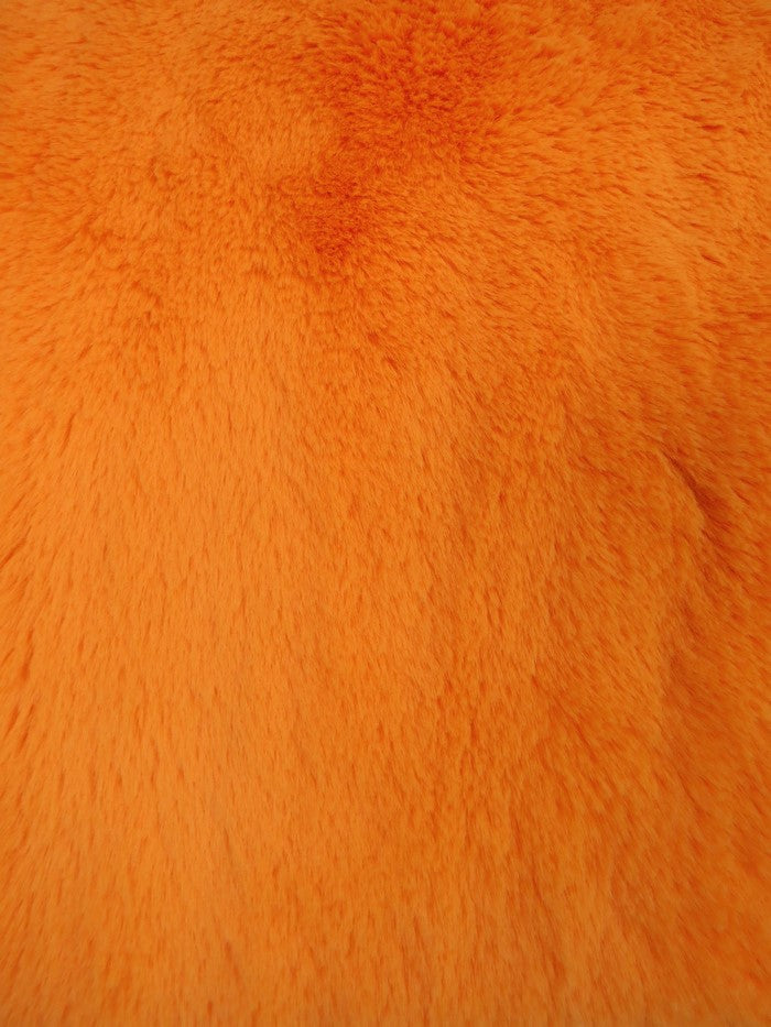 Shop Arctic Rabbit Minky Orange By The Yard | Big Z Fabric