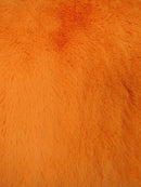 30 Yard Roll of Arctic Rabbit Minky / Orange-2